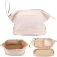 thumbnail image 1 of Bolsa De Cosméticos De Doble Capa,Bolsa De Maquillaje Grande,Organizador De Maquillaje De Viaje,Bolsa De Aseo De Cuero Esencial De Viaje,Bolsa De Cosméticos Espaciosa Para Amiga G, 1 of 5