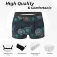 thumbnail image 2 of Mens Underwear Boxer Briefs - Jellyfish Pattern No.9028 Comfort Breathable men's boxer briefs with Flex Waistband, 2 of 7