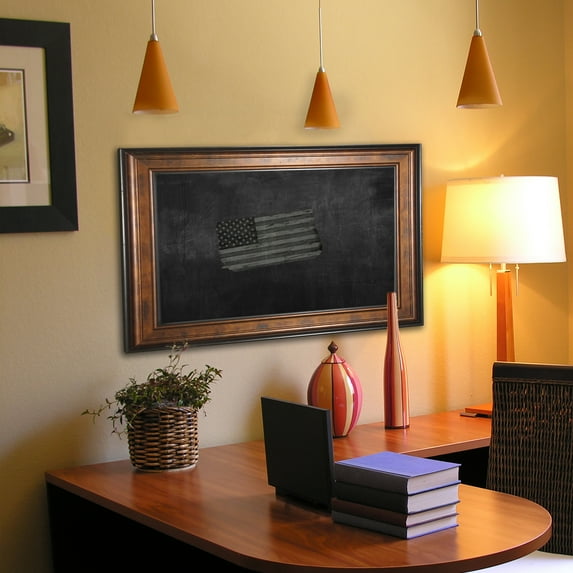 Rayne Mirrors American Made Rayne Bronze and Black Blackboard/Chalkboard