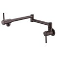 thumbnail image 2 of Grifo de cocina plegable para llenado de ollas de oro rosa montado en la pared, 2 of 4