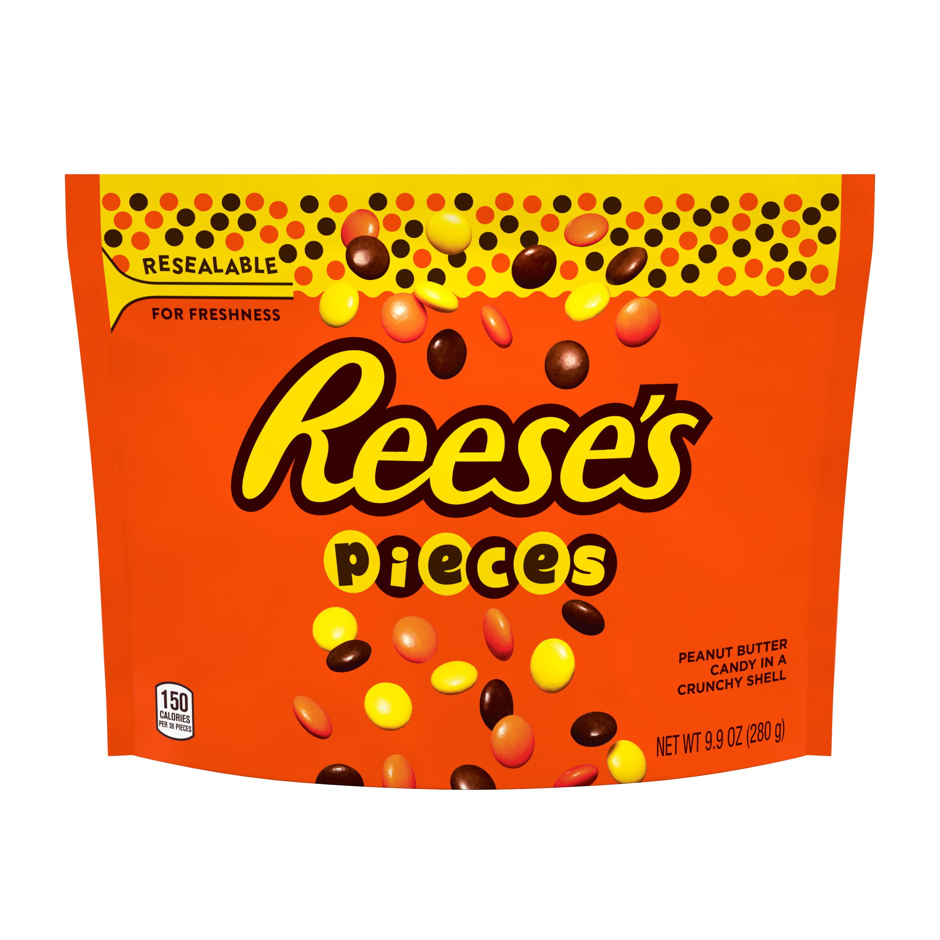 Reese's Pieces, Peanut Butter Crunchy Candy, 9.9 Oz