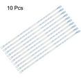thumbnail image 2 of Uxcell 7pins Flexible Flat Cable FPC FFC A Type Ribbon Cable for Audio DVD Player Laptop PE White 10Pcs, 2 of 4