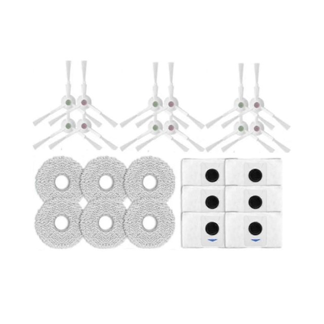 24pcs For Deebot T20/t20max/t20pro/x1 Omni/t10 Omni/turbo Vacuum Cleaner Parts Side Brush Dust Bag