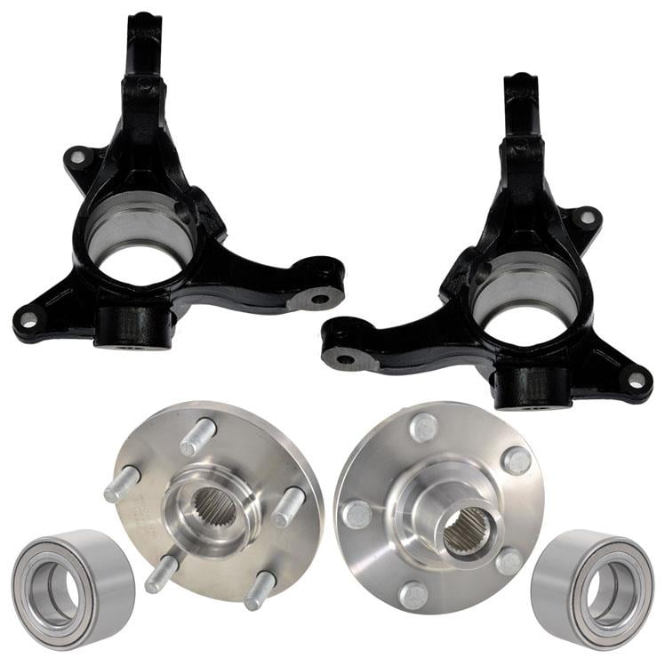 Steering Knuckles Spindles & Hub Bearings for Lexus ES350 0712 4PC Kit