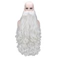 thumbnail image 1 of ITFABS Ensemble de Perruques Barbe de Noël Père Noël, Perruques Cosplay Rôle Père Noël, 1 of 3