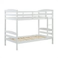 thumbnail image 2 of Lexicon Lani Asian Hardwood Twin/Twin Bunk Bed in Wire Brushed White Finish, 2 of 9
