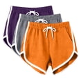 thumbnail image 2 of yillto Women Shorts Lounge 3 Pack Athletic Elastic Waist Drawstring Comfy Summer Shorts with Pockets, 2 of 7