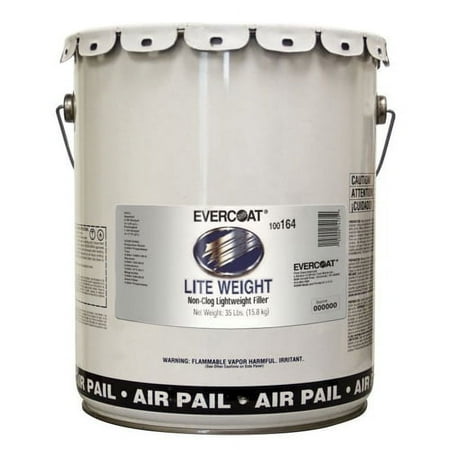 Evercoat 164 Pail Lite Weight III Air, Non-Clog Lightweight Body Filler, 5 Gallon Pail