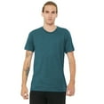 thumbnail image 2 of Canvas Mens Triblend Crew Neck Plain Short Sleeve T-Shirt, 2 of 4