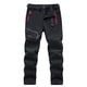 thumbnail image 4 of Pantalones de esquí Soft Shell a prueba de viento para otoño e invierno, pantalones de secado rápido gruesos con forro polar para hombre, pantalones de carga de polar para exteriores para hombre, 4 of 6