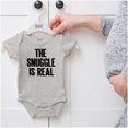 thumbnail image 5 of The Snuggle Is Real Humor Pun Cute Romper Boys or Girls Infant Baby Brisco Brands 18M, 5 of 6