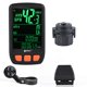 thumbnail image 4 of Compteur de vélo numérique sans fil, compteur de vitesse, odomètre, avec batterie rechargeable, rétroéclairage, chronomètre, 4 of 4