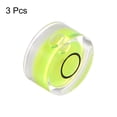 thumbnail image 3 of 3 Packs Round Bubble Level 12x6mm Mini Circular Bullseye Spirit Levels for Leveling Camera Tripod Telescope, Lime, 3 of 6