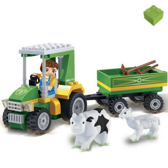 BanBao Tractor with Tools 115-Piece Building Set