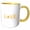 Yellow/White, variant on 3drose, Love Eggs - Text with Sunny Side Up Fried Egg for O Fun Breakfast Food, 11oz Two-tone Green Mug