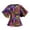 CL4, variant on Women Kente Ankara Print Blouse African Loose Tunic Tops Shirt Flare Sleeve