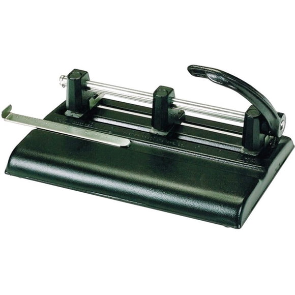 Martin Yale 1325B Master 1000 Series Adjustable 40 Sheet 3 Hole Paper Punch, 9/32" Punch Head Diameter, Punches Up To 40 Sheets of 20 Bond Stock, Adjustable Heads for 2-3 Hole Punching