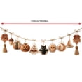 thumbnail image 2 of 59Inch Halloween Acrylic Hanging Banner - Rustic Fall Pumpkin Ghost Skull Witch Hat Hanging Garland with Tassels - Vintage Autumn Thanksgiving Wall Mantel Fireplace Party Decor, 2 of 9