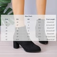 thumbnail image 3 of JUSLIO Winter Boots for Women,Fashion Versatile Side Zip Mid Calf Boots Slouch Flat Heel Casual Dress Boots Boots, 3 of 5