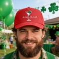 thumbnail image 5 of St. Patrick's Day Hat Adjustable Trucker Cap A Tini Bit Unisex Cap Irish Wineglass Shamrock Graphic Baseball Hat, 5 of 5