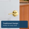 thumbnail image 4 of Belmont Poignée de Porte en Nickel Satiné, Levier d'Intimité Réversible, Poignées de Porte Intérieures pour Portes de Chambre et de Salle de Bain, Serrure de Porte Sans Clé pour Salle de Bain/chambre, Décor Traditionnel pour la Maison, 4 of 8