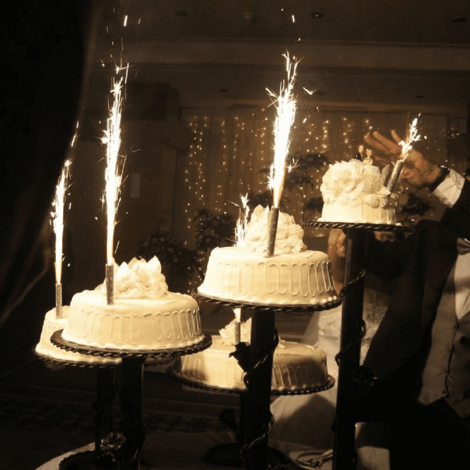 54Pcs Decoration Birthday Cake Topper for Women Men Party Cake Candle Decorations Wedding Holiday Steakhouse Restaurant Celebrate Festival