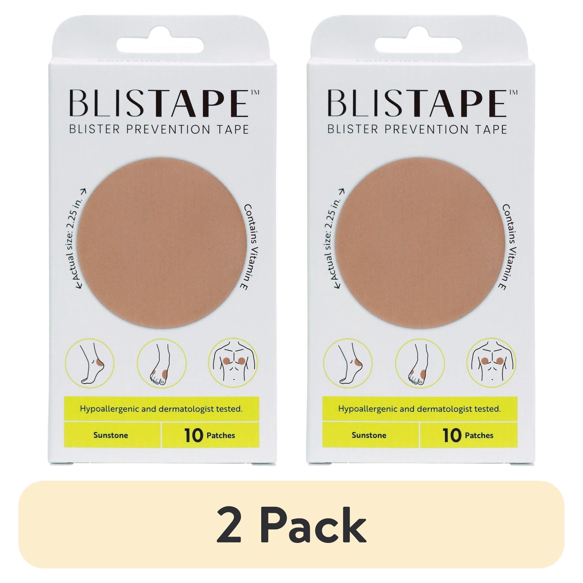 (2 pack) Blistape Sunstone Blister Prevention Tape