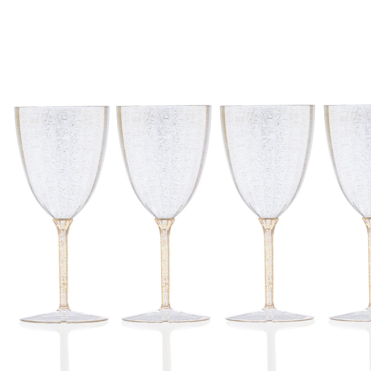 Disposable  for Party Wedding Clear Strong Plastic Wine Glass Goblet Reusable 