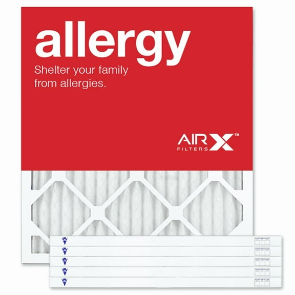 AIRx Filters Allergy 19x21x1 Air Filter MERV 11 AC Furnace Pleated Air Filter Replacement Box of 6, Made in the USA