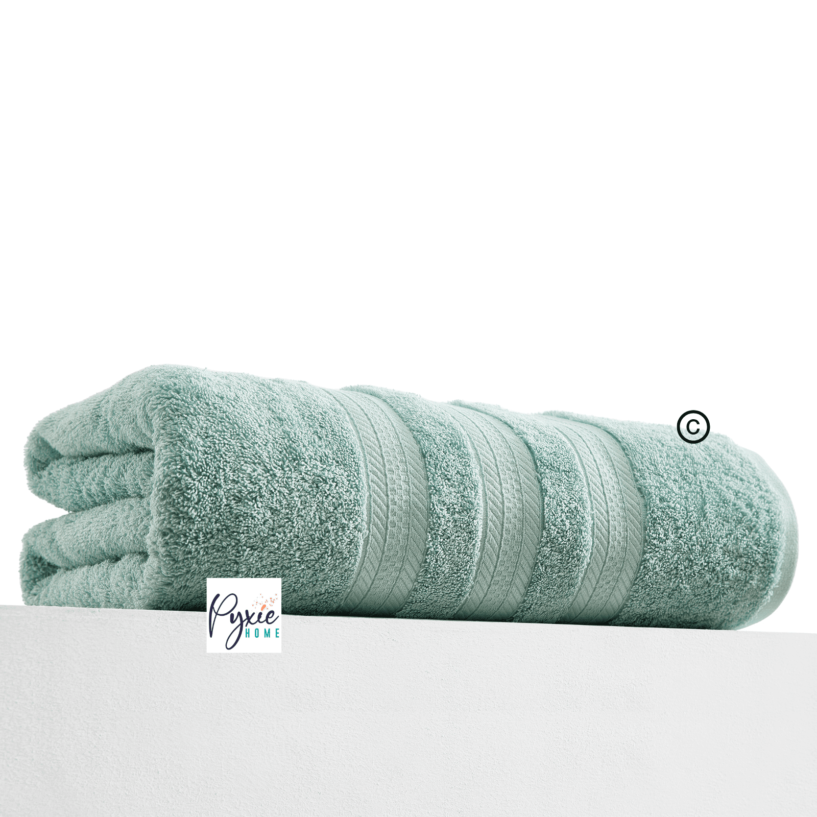 Extra Large Bath Towel - Oversized Ultra Bath Sheet - 100% Cotton - SPA GREEN COLOR