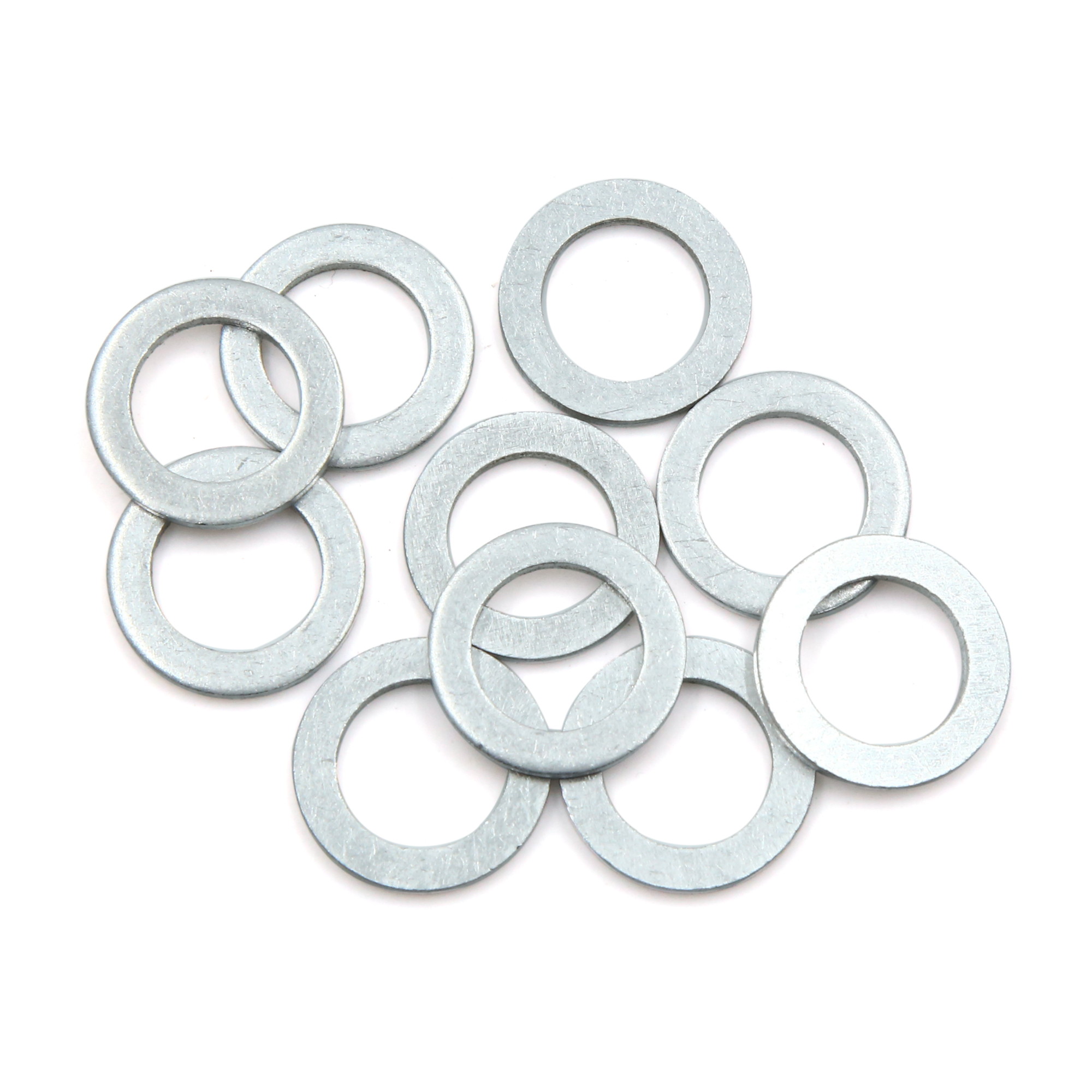 10pcs Engine Oil Crush Washers Drain Plug Gaskets 14mm ID. 22mm OD. for