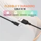 thumbnail image 3 of Cable V8 Micro Usb Android Datos Carga Rápida 2.4a U-volt Color Negro Vcbl001, 3 of 8