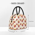 thumbnail image 2 of Fotbe Popcorn Pattern Lunch Bag, Insulated Lunch Box, Small Leakproof Cooler Food Lunch Containers Reusable High Capacity Lunch Tote Bags for Work, Travel, Outdoor, 2 of 6