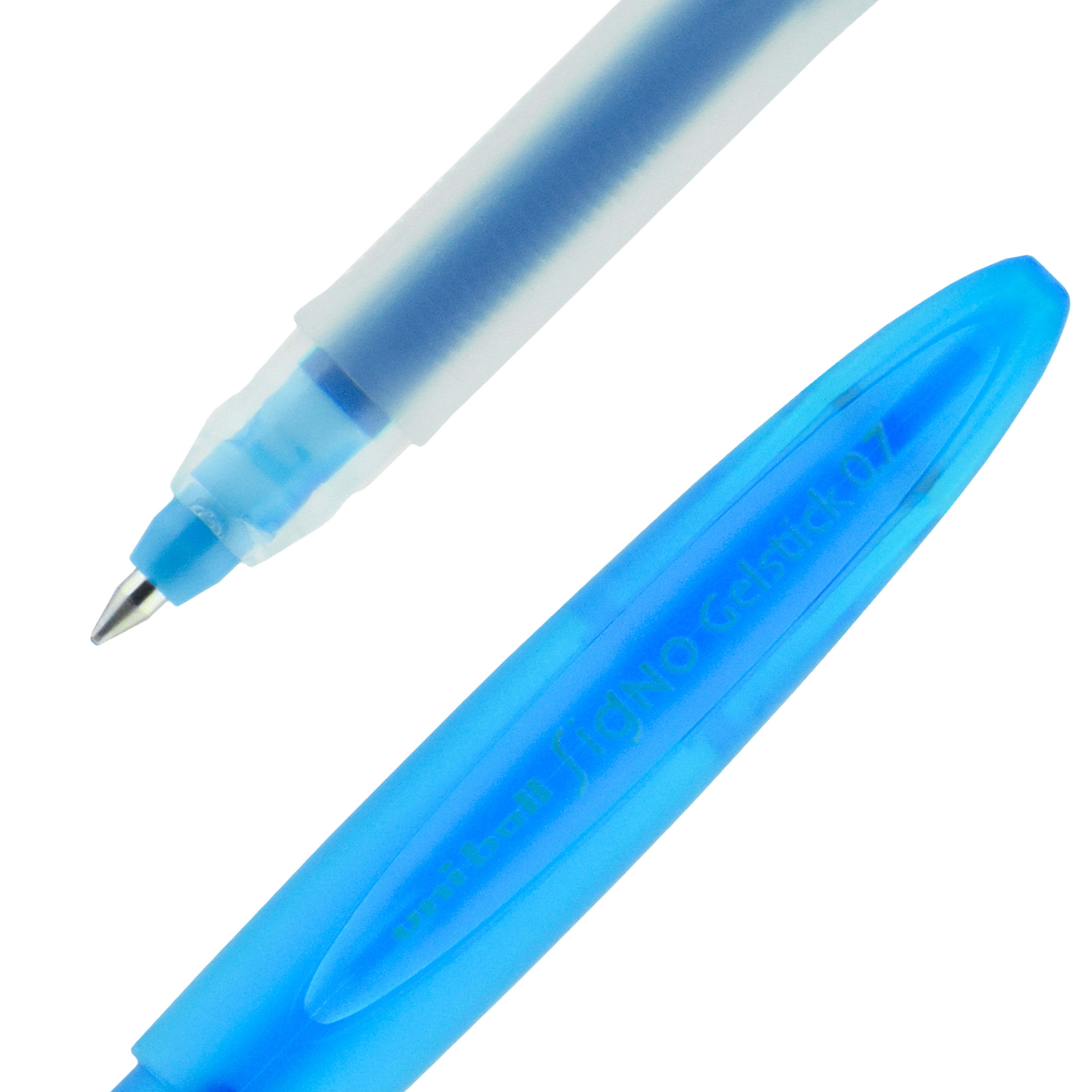 uni-ball Bit Stick Medium Point Gel Pens, 8 Colored Ink Pens(73855)