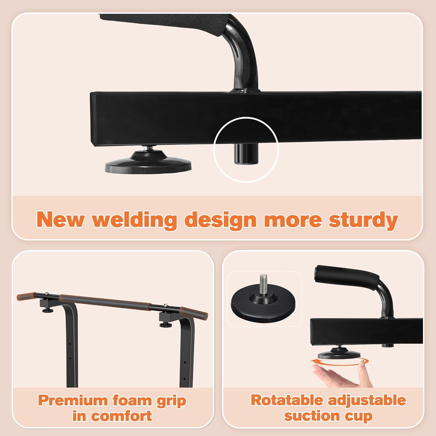 REBUILD YOUR LIFE Power Tower Pull Up Bar Station Workout Dip Station for Home Gym Strength Training Fitness Equipment