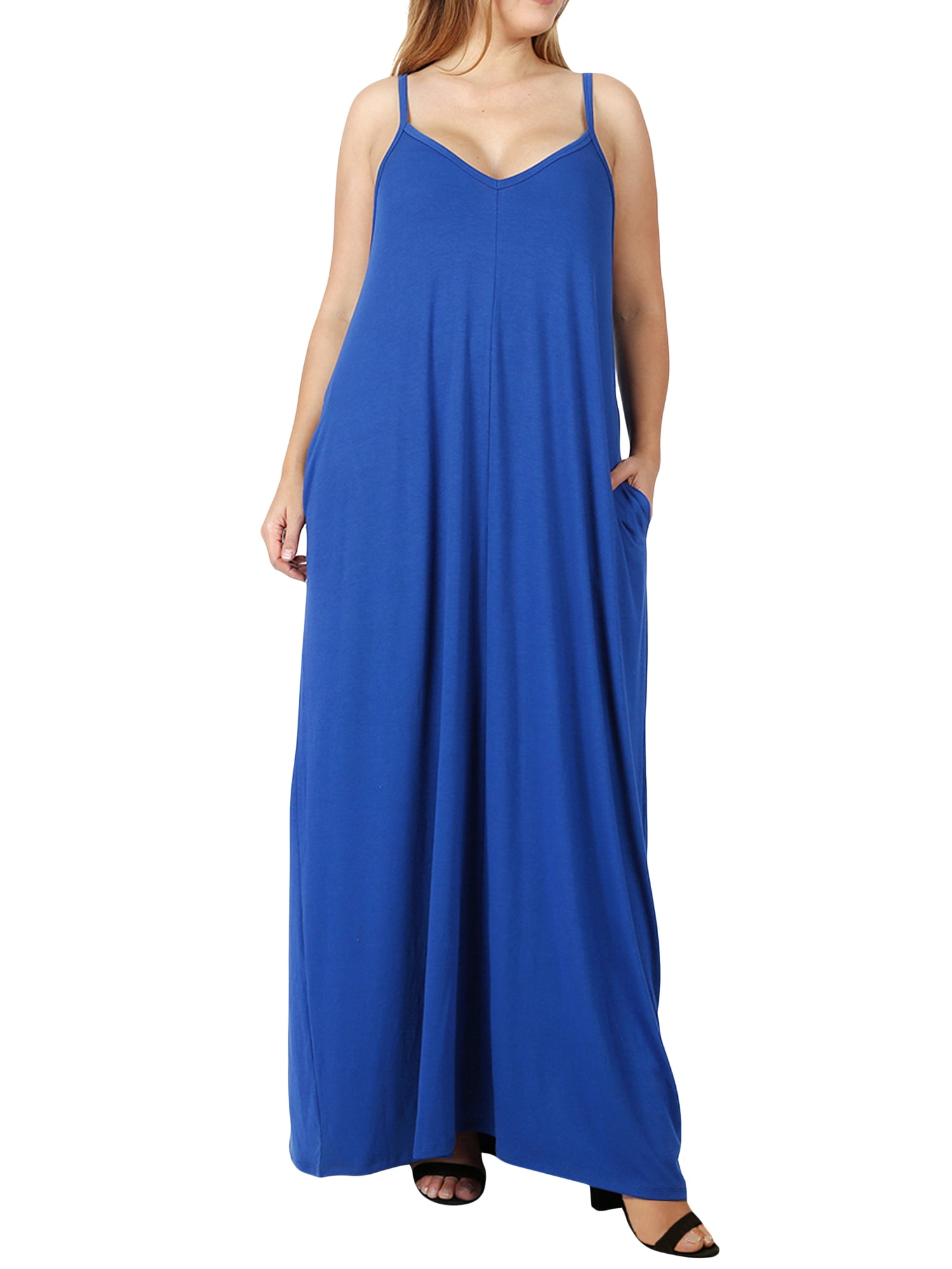 zenana premium maxi dress with pockets