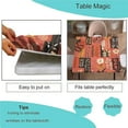 thumbnail image 3 of Square Fitted Tablecloth with Elastic Edge, Farmhouse Vintage Boho Daisy Patchwork Pattern Waterproof Wipeable Square Table Cover, for Indoor Outdoor Garden Picnic Party, Fit for square table, 3 of 5