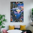 thumbnail image 6 of Blue Sea Lassen Ocean View Dolphin Coral Reef Poster (17) Artworks Picture Print Poster Wall Art Painting Canvas Decor Posters Decorative 24x36inch(60x90cm), 6 of 6