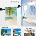 thumbnail image 2 of GZHJMY 3D Stylish Beautiful Beach Palm Tree Print Soft Highly Absorbent Large Decorative Hand Towels Multipurpose for Bathroom, Hotel, Gym and Spa (16" x 30"), 2 of 4