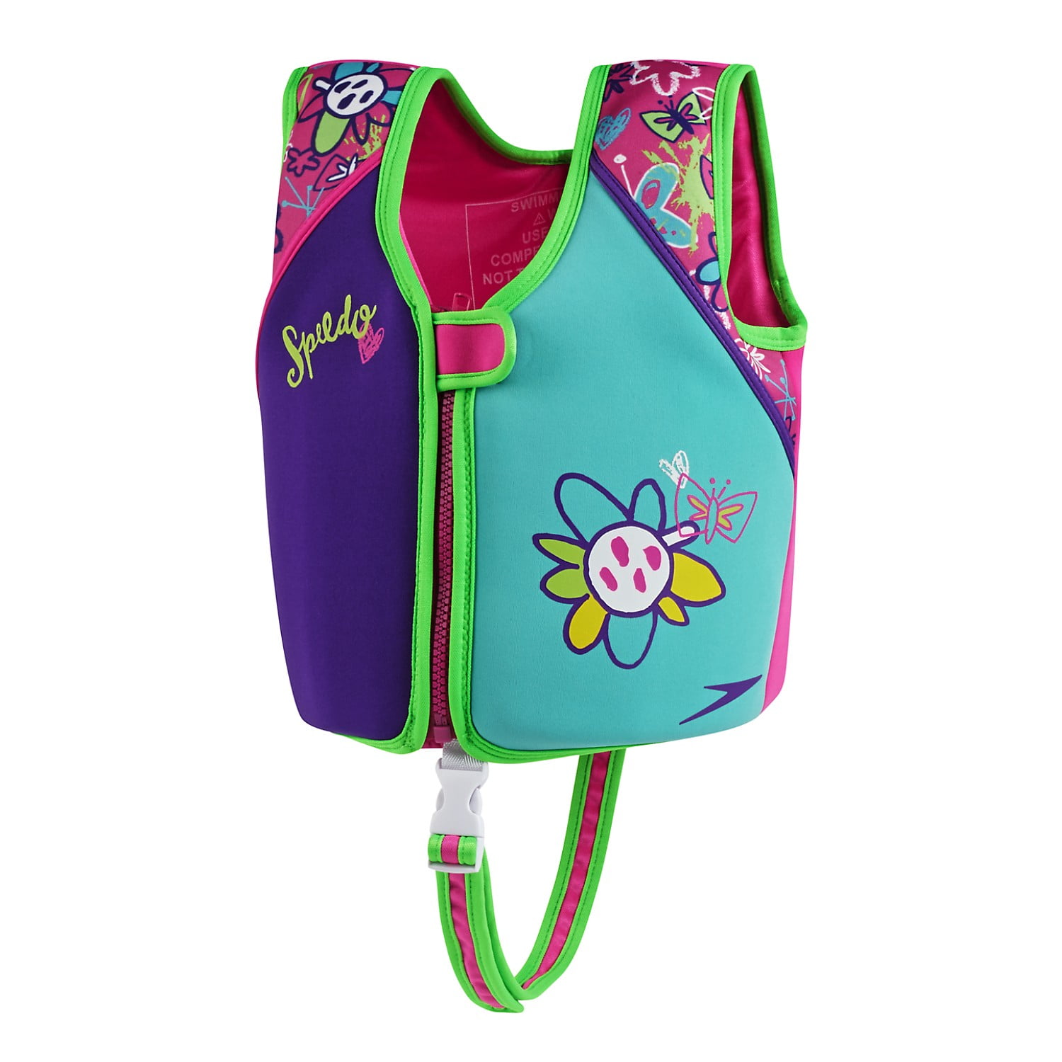 Speedo Kids Begin To Swim Swimming UV Printed Neoprene Vest Front ...