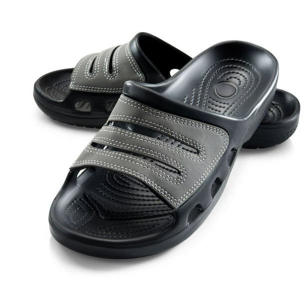 Roxoni Men's Open Toe Lightweight Slip On Slide Sandals -sizes 8 to 12 ...