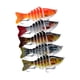 thumbnail image 3 of Kit de 5 señuelos de pesca, señuelos de natación multiarticulados, aparejos de pesca para al aire libre, señuelos artificiales con anzuelos trip, 3 of 9