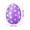 195# Purple, variant on Decorative Eggs 1 X Easter Bunny Decoration Hanging Plastic Easter Hanging Decoration 50cm