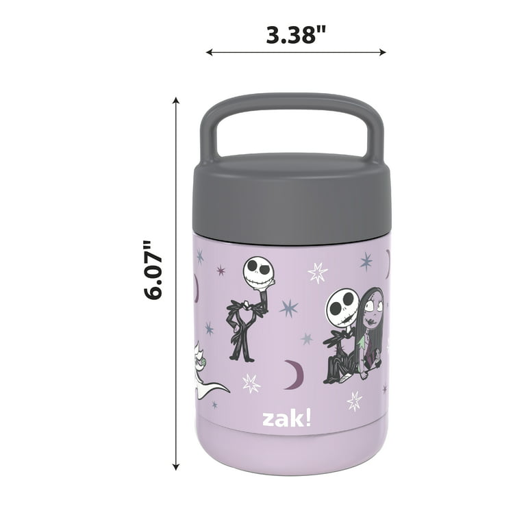Zak Designs Bluey Kids' Vacuum Insulated Stainless Steel Food Jar with Carry Handle, Thermal Container for Travel Meals and Lunch on The Go (12 oz