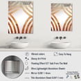 thumbnail image 4 of Designart "Abstract Fire Chaos Art in Orange I" Abstract Painting Oversized Wall Mirror - Modern Abstract Bathroom Decorative Wall Mirror - Multiple Color Options, 4 of 6