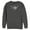 Charcoal Heather, variant on Men's Batman Logo Geometric Wing Sweatshirt Charcoal Heather Small