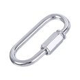 thumbnail image 1 of Unique Bargains 4mm Oval Shape Quick Link Screw Lock Chain Connector Silver Tone 10 Pack, 1 of 5