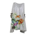 thumbnail image 2 of CEHVOM Robe Vintage pour Femmes, Grande Taille, Vacances, Florale, Manches 3/4, Robes Vintage, 2 of 5
