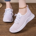 thumbnail image 5 of Women's Walking Sneakers - Lightweight Breathable Anti Slip Mesh Shoes for Running Workout, 5 of 10