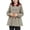 1-409Khaki1206, variant on CAIVO Toddler Girls Contrast Collar Wind Coats Double Elastic Pleated Waist Long Sleeve Outerwear Cute Kids Mid Length Trench Jacket For Holiday School Holiday Dailywear
